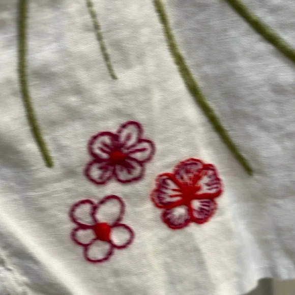 NWT JOHNNY WAS 💯 linen embroidered blouse. - Picture 7 of 11